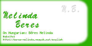 melinda beres business card